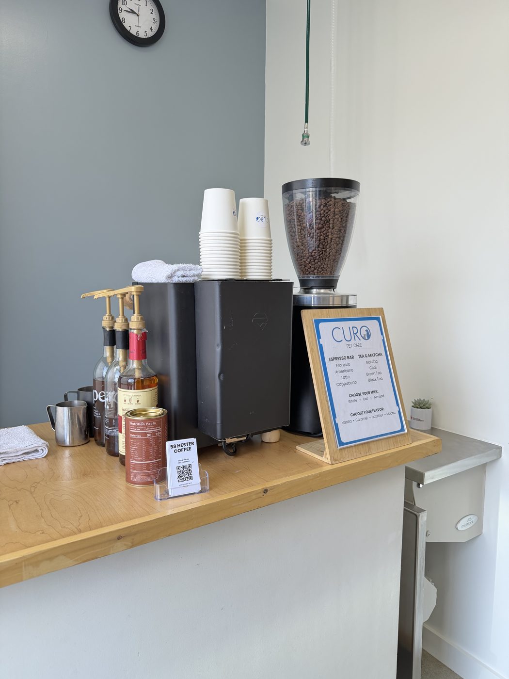 Mobile espresso bar at an event