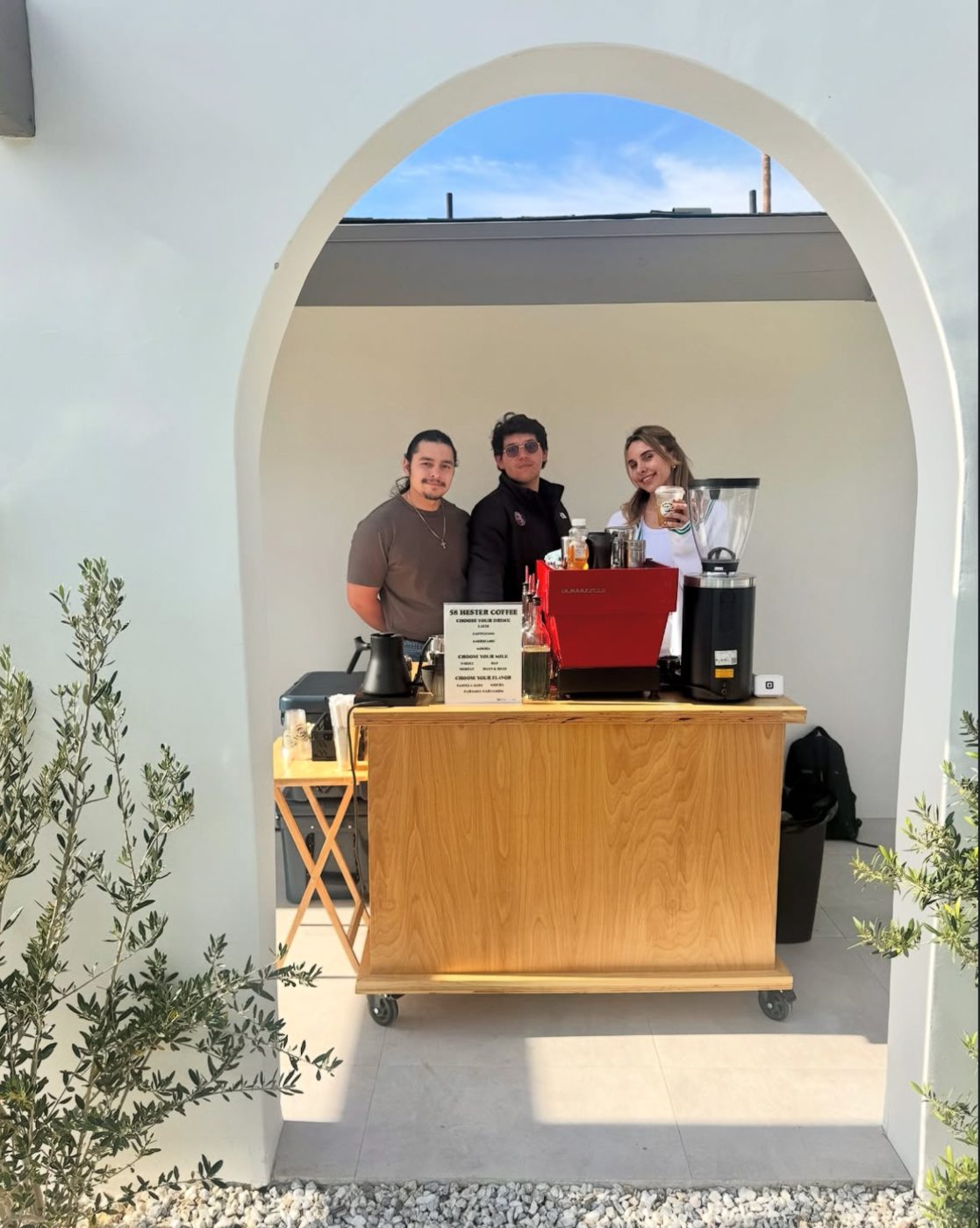 58 Hester coffee cart at an open house event