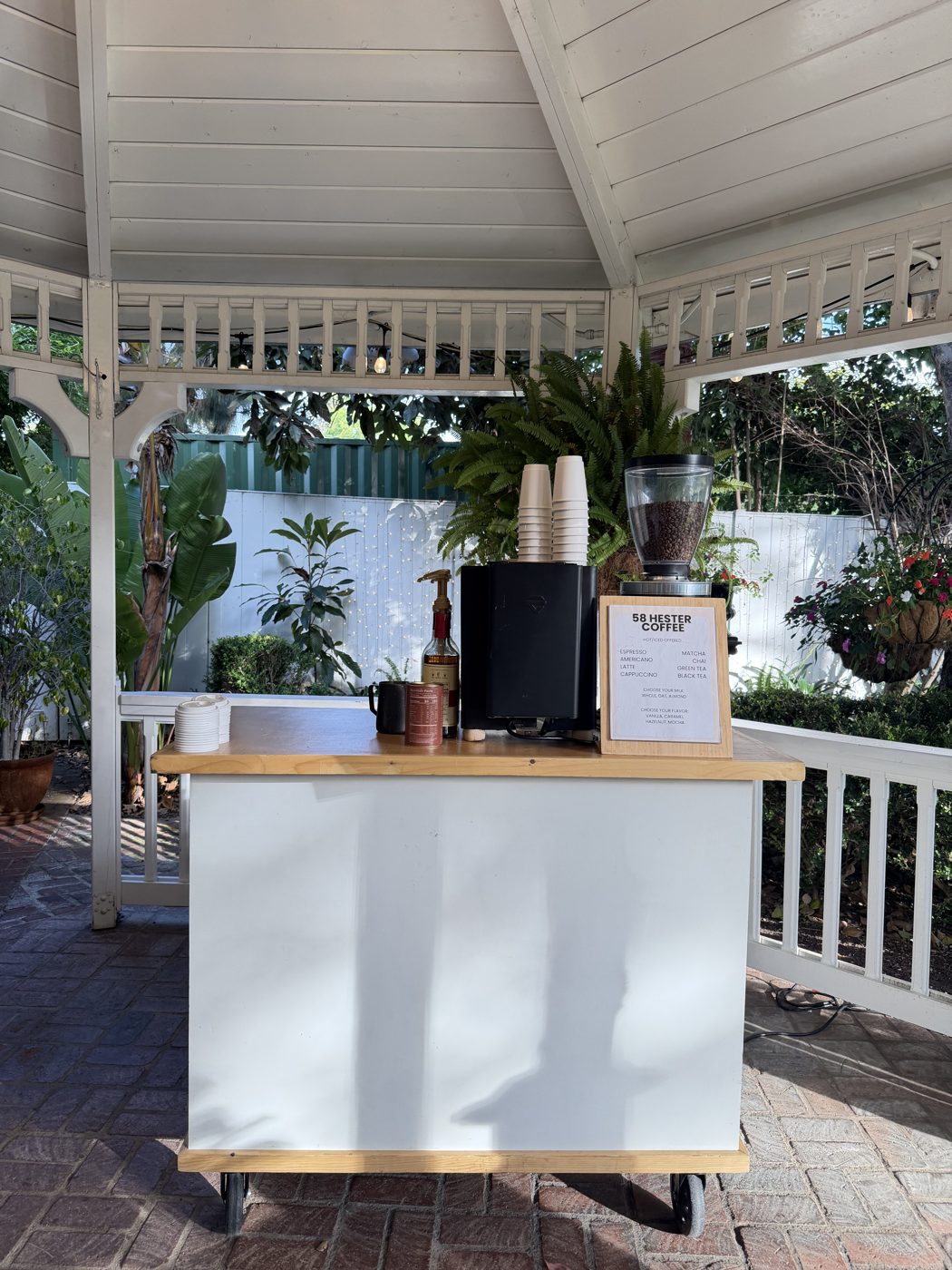 58 Hester mobile espresso bar at a Los Angeles wedding